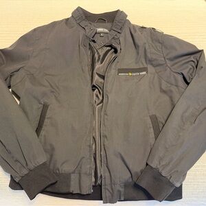 Members Only black Bomber Jacket x cutty shark prohibition edition